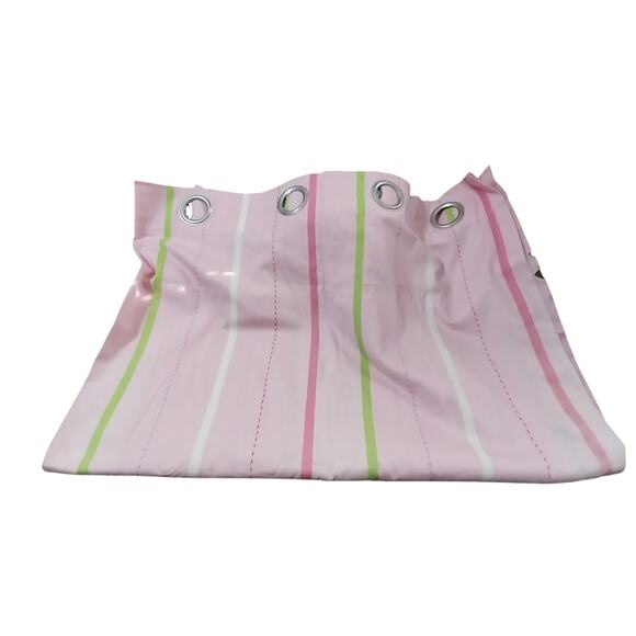CIRCO! FAB 100% WOVEN COTTON PINK, GREEN, LAVENDER, WHITE FULL LENGTH 4 DRAPES! - Picture 9 of 11